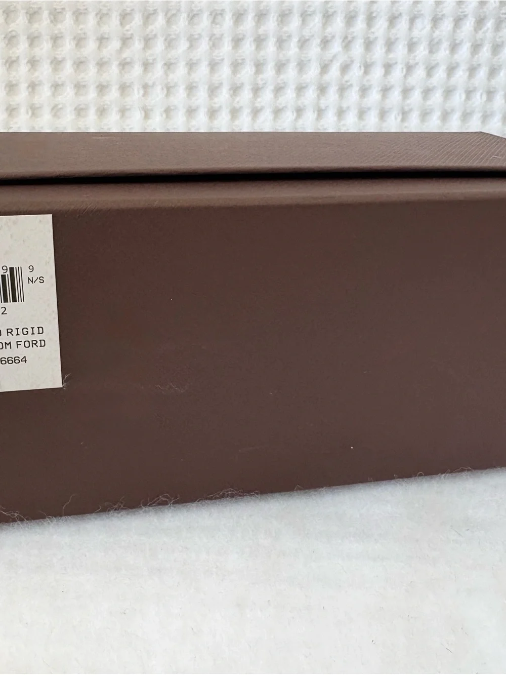 NEW AUTHENTIC TOM FORD X-LARGE EYGLASSES BOX VELOUR CASE SEALED CLOTH DOCUMENTS